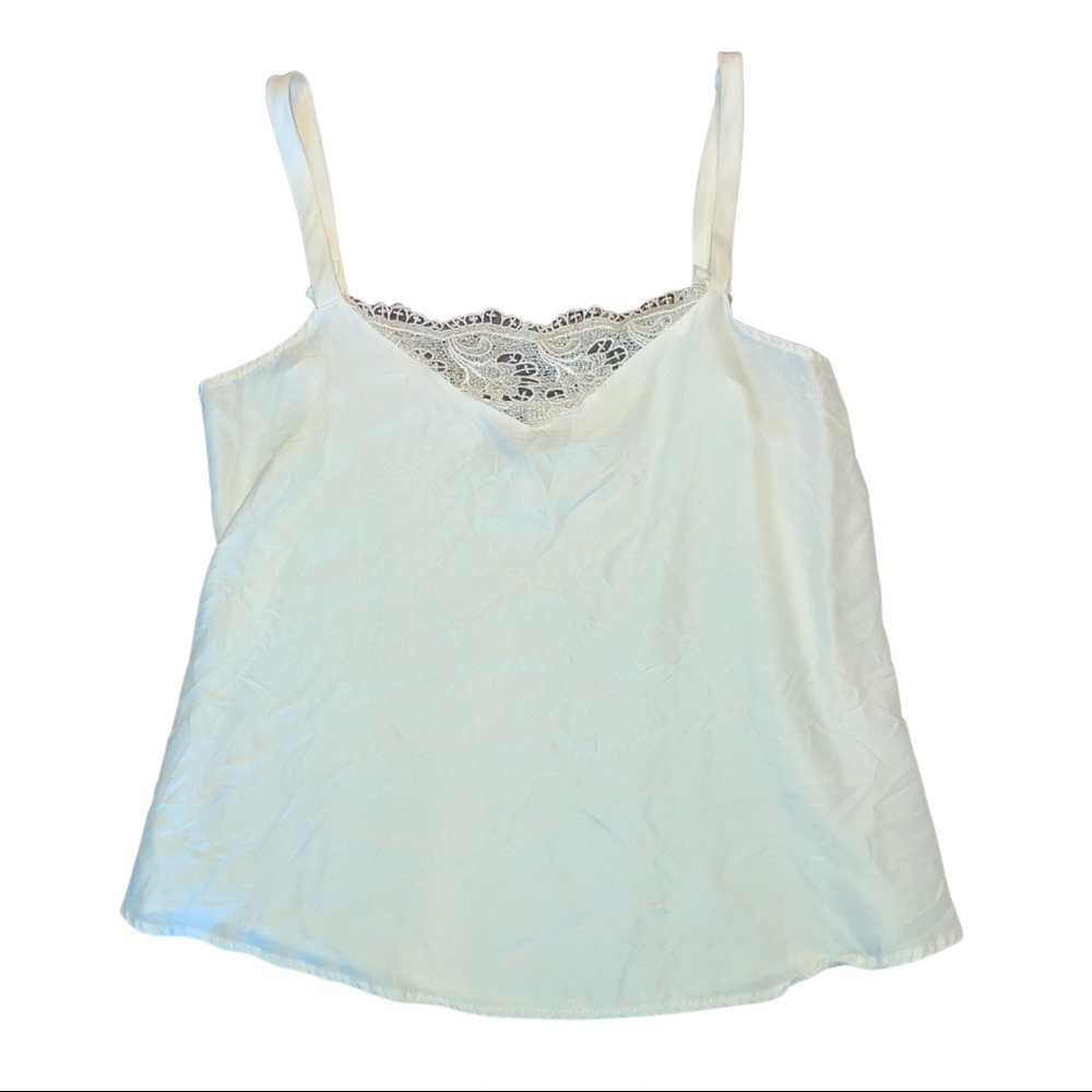 Vintage Anxiety tank top with lace detail